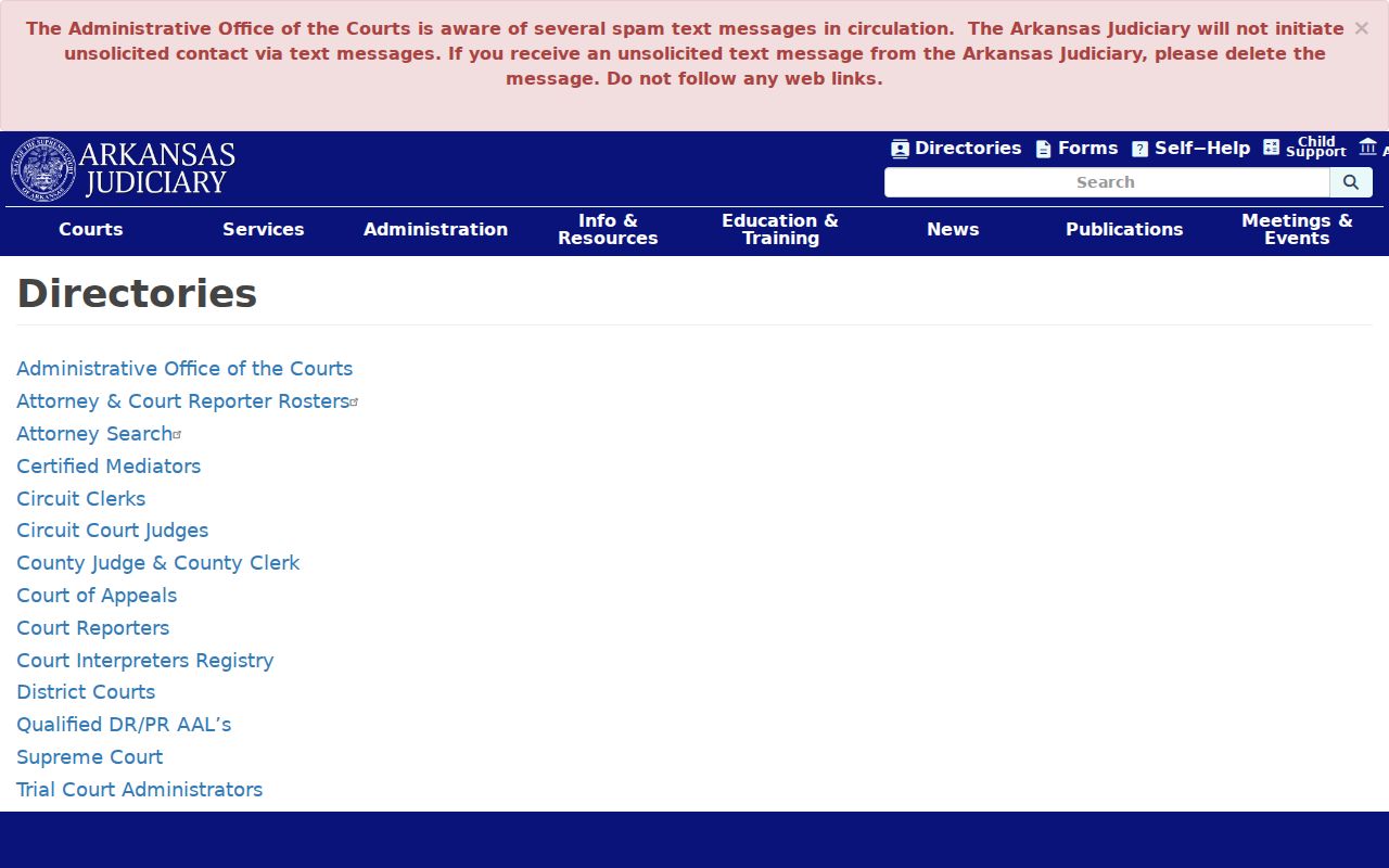 Arkansas court directory for Lafayette County criminal case records