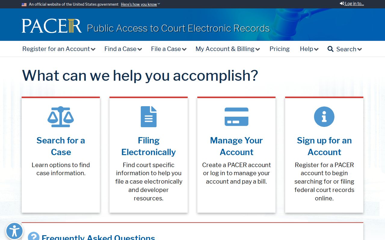 PACER search for federal Lafayette County criminal cases