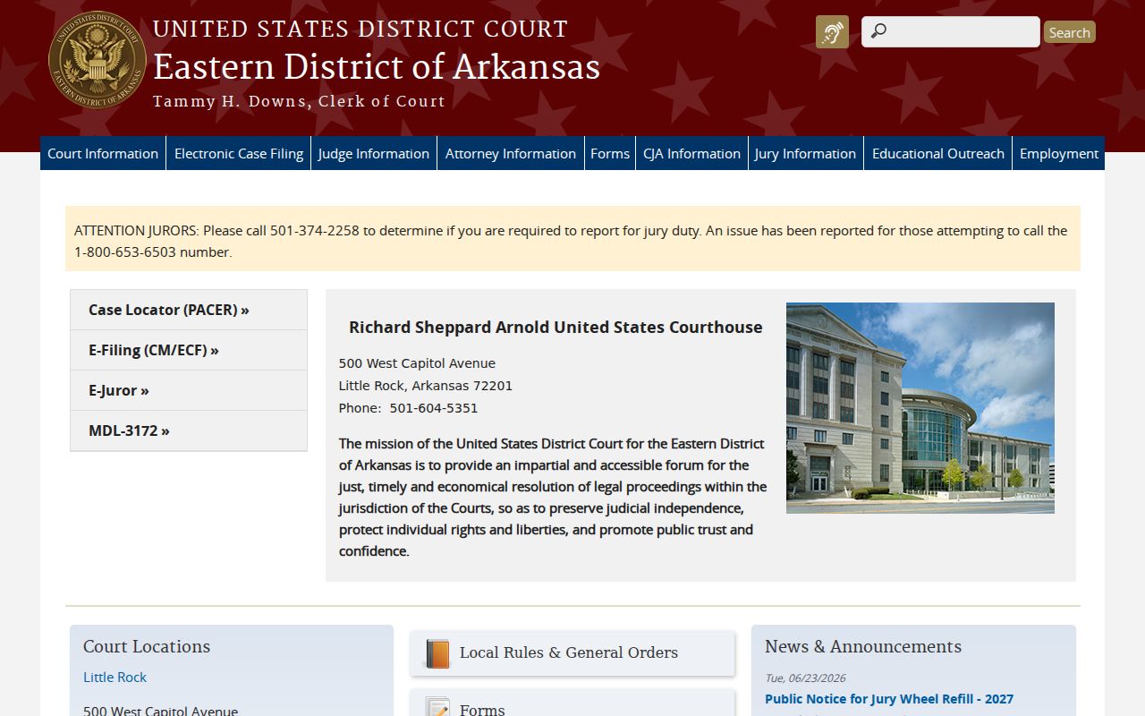 Eastern District comparison for Lafayette County criminal court records