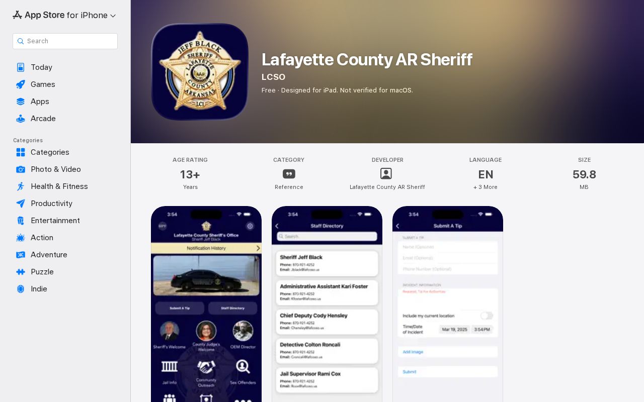 Lafayette County sex offender check sheriff mobile app